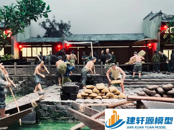 安丘博物馆江南水乡模型